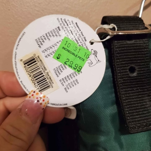 Green Jacket For A Small Dog - Picture 2 of 2